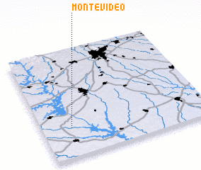 3d view of Montevideo