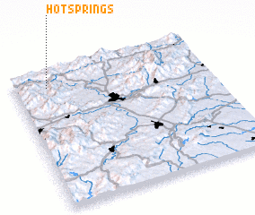 3d view of Hot Springs