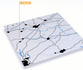 3d view of Iberia