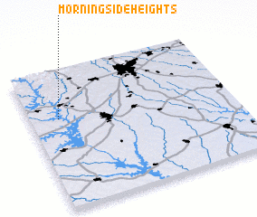 3d view of Morningside Heights