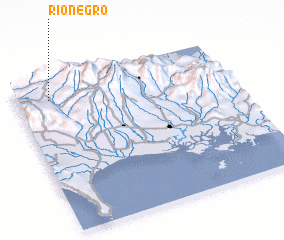 3d view of Río Negro