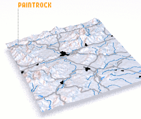 3d view of Paint Rock