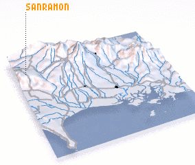 3d view of San Ramón