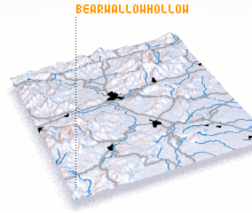 3d view of Bear Wallow Hollow