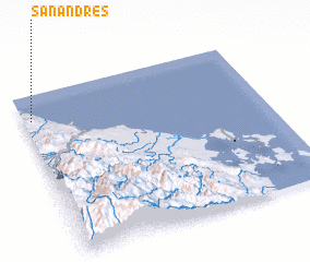 3d view of San Andrés