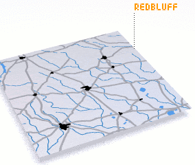 3d view of Red Bluff