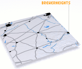 3d view of Brewer Heights