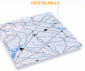 3d view of Crystal Falls