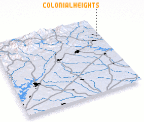 3d view of Colonial Heights