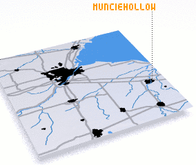 3d view of Muncie Hollow