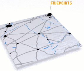 3d view of Five Points