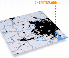 3d view of Cherry Island