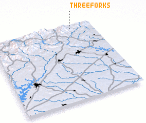 3d view of Three Forks