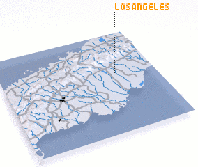 3d view of Los Ángeles