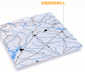 3d view of Diamond Hill