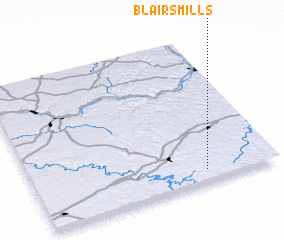 3d view of Blairs Mills