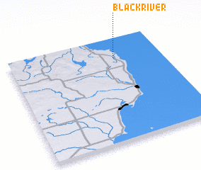 3d view of Black River