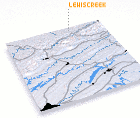 3d view of Lewis Creek