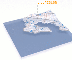 3d view of Villa Colón