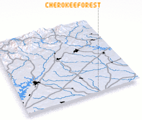 3d view of Cherokee Forest