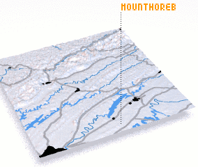 3d view of Mount Horeb