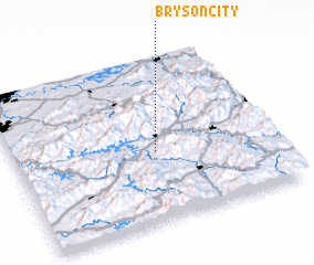 3d view of Bryson City