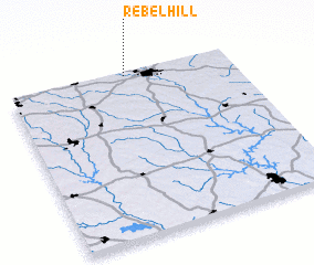 3d view of Rebel Hill