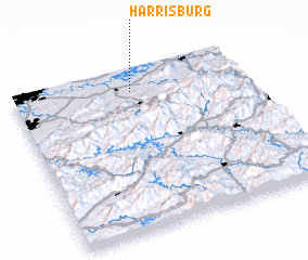 3d view of Harrisburg