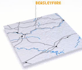 3d view of Beasley Fork
