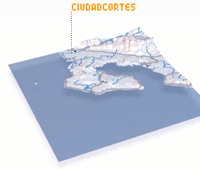 3d view of Ciudad Cortés