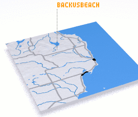 3d view of Backus Beach