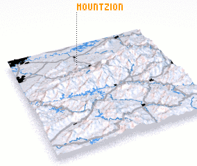 3d view of Mount Zion