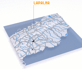 3d view of La Palma