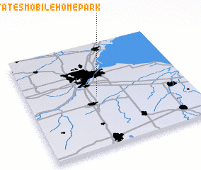 3d view of Perrysburg Estates Mobile Home Park