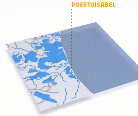 3d view of Puerto Isabel