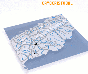 3d view of Cayo Cristóbal