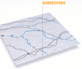 3d view of Ashers Fork