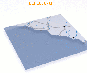 3d view of Dekle Beach