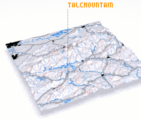 3d view of Talc Mountain