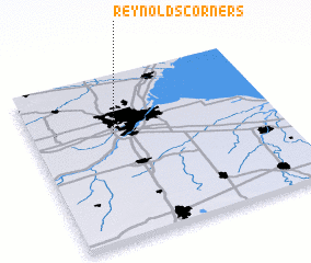 3d view of Reynolds Corners
