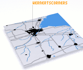 3d view of Wernerts Corners