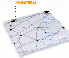 3d view of Holiday Hills