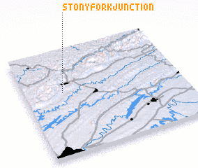 3d view of Stony Fork Junction