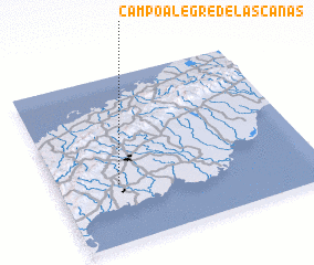 3d view of Campo Alegre de las Cañas