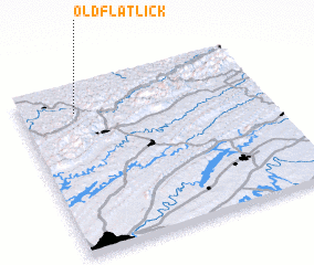 3d view of Old Flat Lick