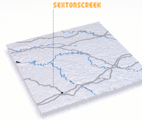3d view of Sextons Creek