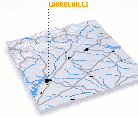 3d view of Laurel Hills