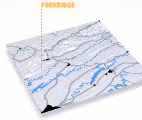 3d view of Fork Ridge