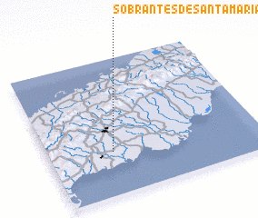 3d view of Sobrantes de Santa María