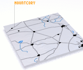 3d view of Mount Cory